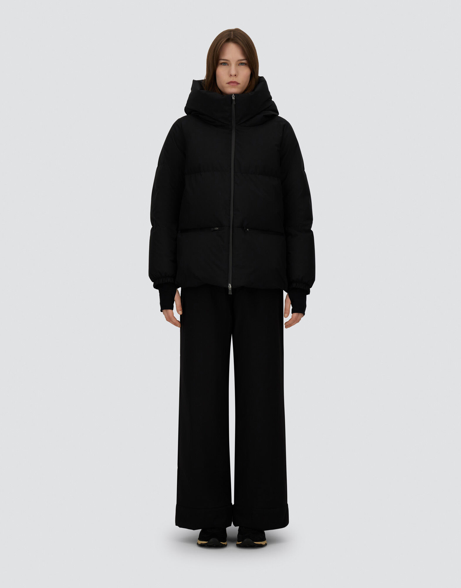 レディース 2レイヤーウィンドストッパー ジャケット ブラック | Herno