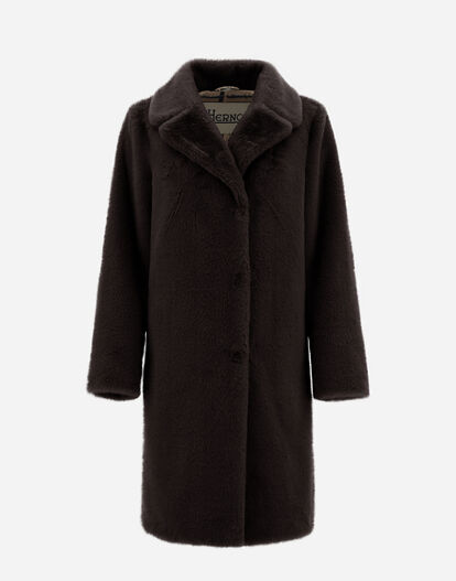レディース SOFT FAUX FUR コート ブラウン | Herno® (ヘルノ)