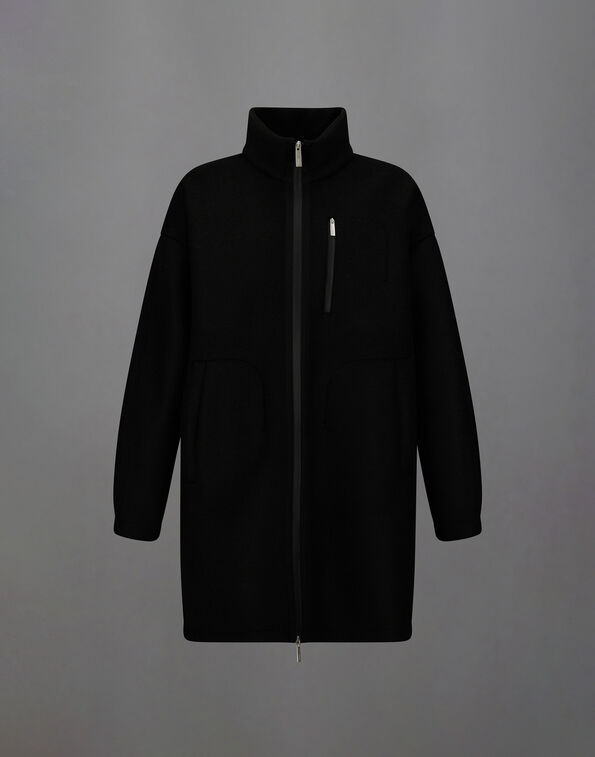 Herno LAMINAR TECHNICAL WOOL COAT Black GC00022UL12845S9300