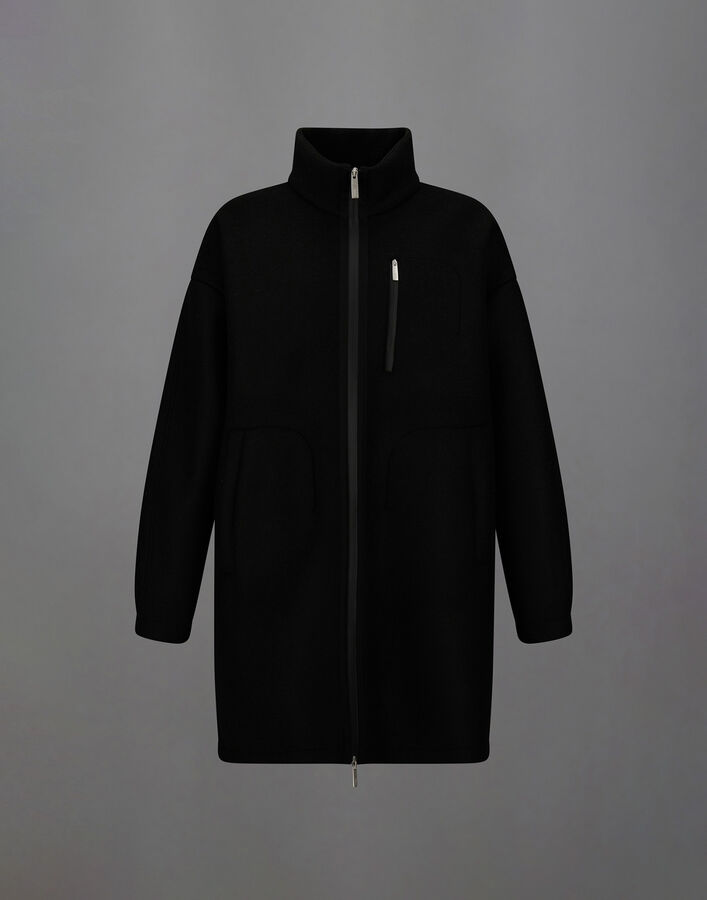 Herno LAMINAR TECHNICAL WOOL COAT Black GC00022UL12845S9300