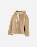 BOMBER JACKET IN MELANGE ALTERNATIVE MINK FUR Herno product thumbnail image view 2