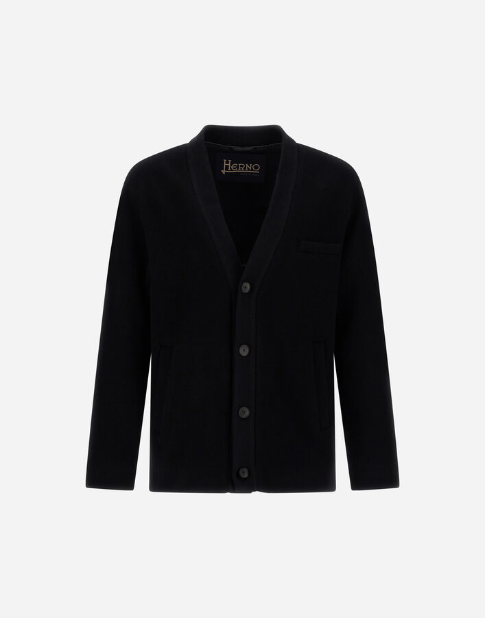 Herno DOUBLE WOOL TWILL JACKET Black GI000704U335609300