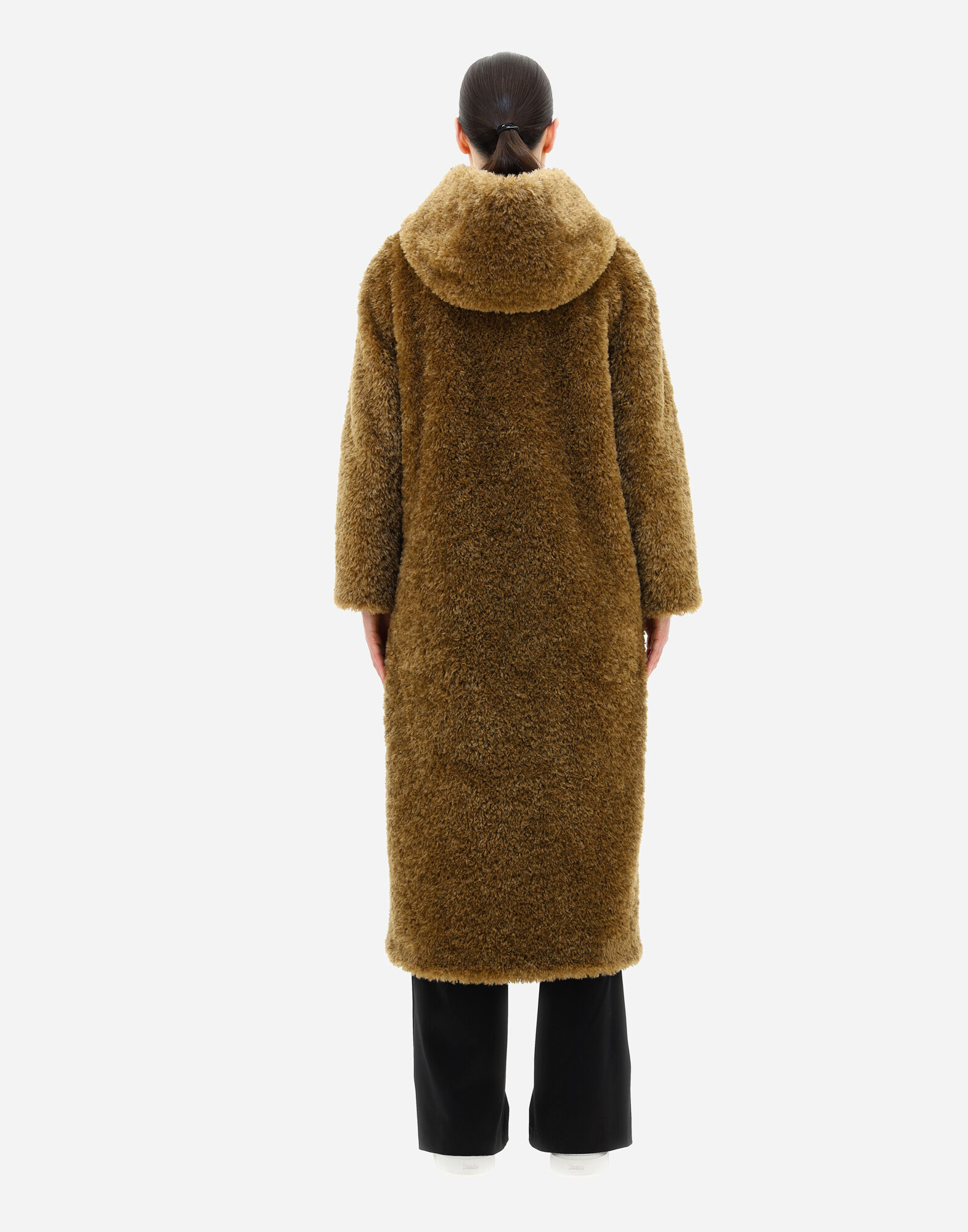 NEWモデル レディース カーリーフェイク Herno | サンド ファーコート ジャケット・アウター