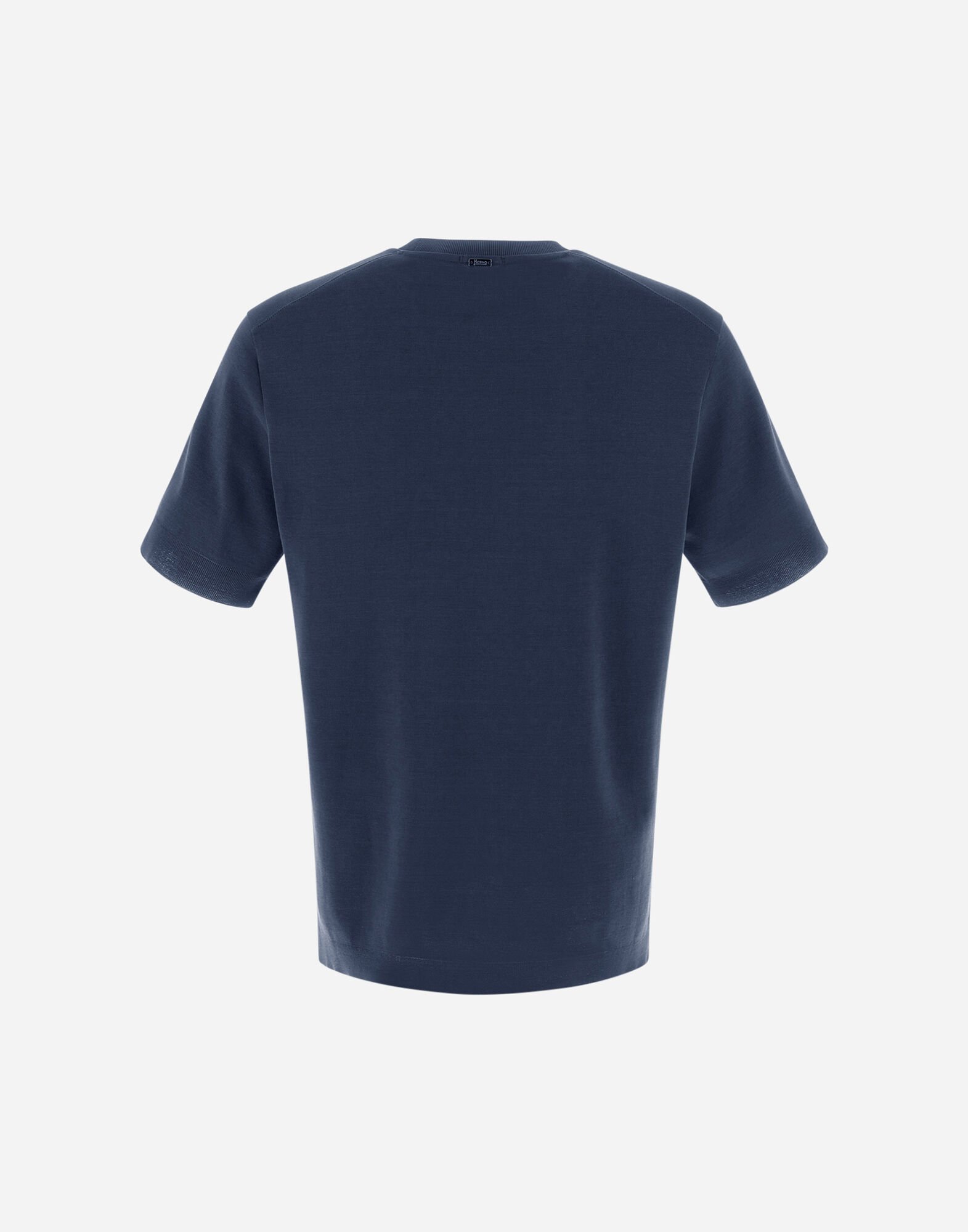 HERNO ヘルノ/ジャージーニットエフェクトTシャツ メンズ ジャージー ニット エフェクト Tシャツ グレー | Herno
