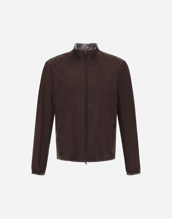 Herno SUEDE EFFECT JACKET Dark Brown GI000657U124548993