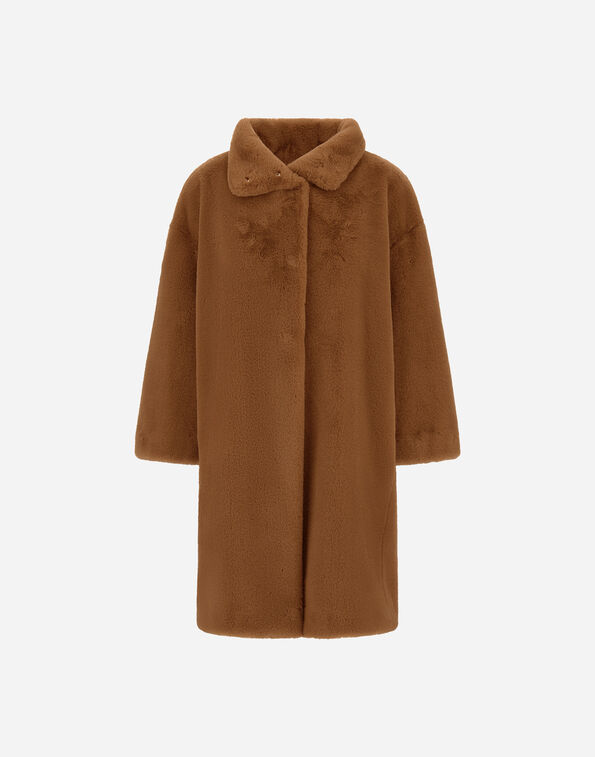 Herno COAT IN SOFT ALTERNATIVE FUR Camel GC000491D124222157