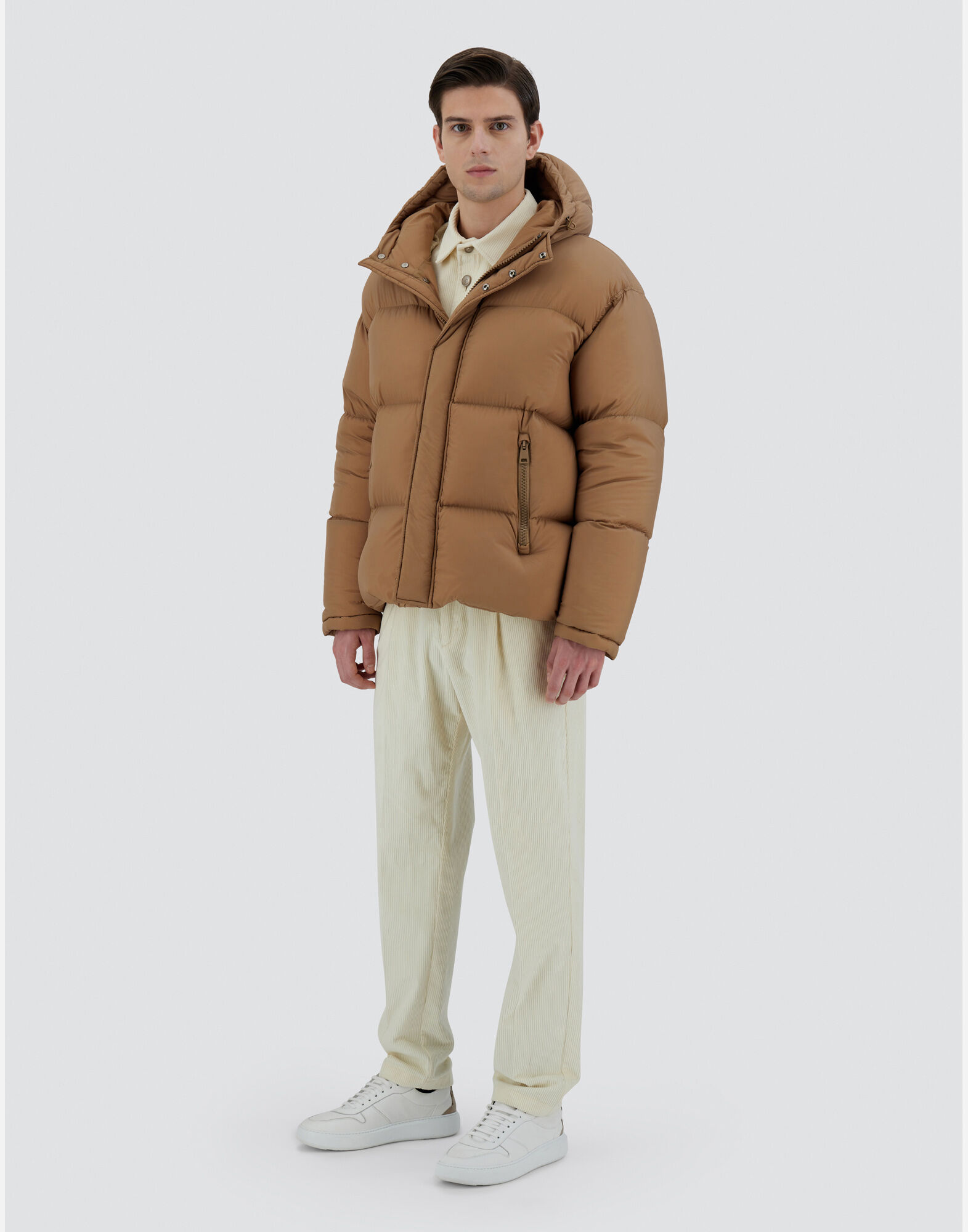 メンズ エコアージュ ボンバージャケット キャメル | Herno® (ヘルノ)