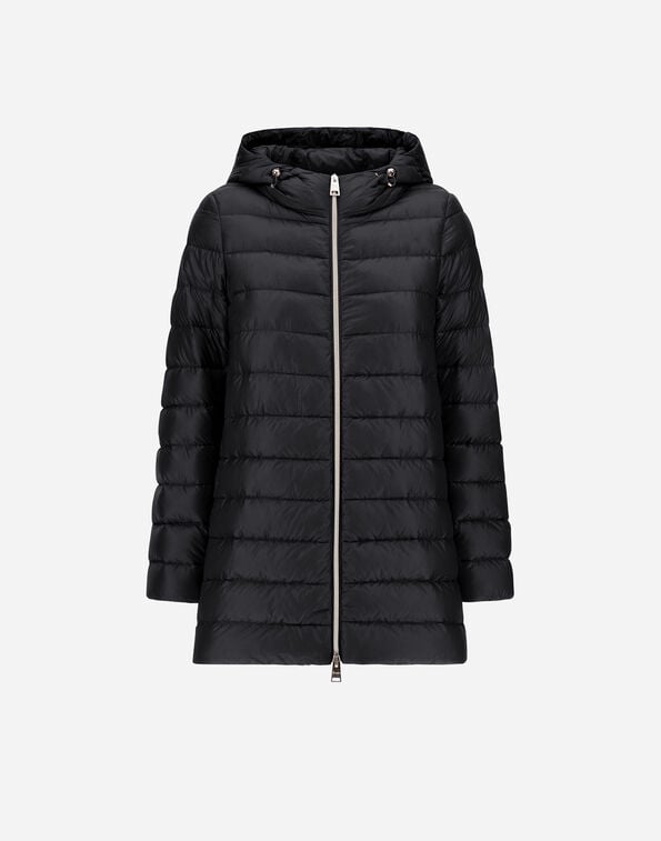 Herno RESORT A-SHAPE JACKET IN NYLON ULTRALIGHT Black PI00133DR12017Z9300