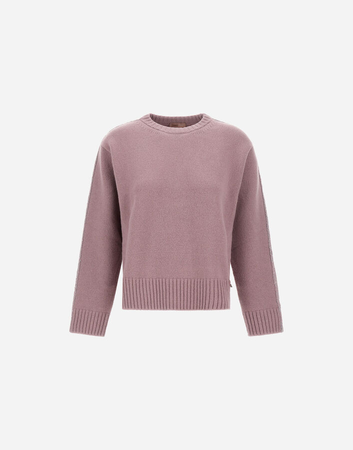RESORT SWEATER IN 100% WOOL Herno Herno RESORT SWEATER IN 100% WOOL Light Lilla MG00030DR701004400