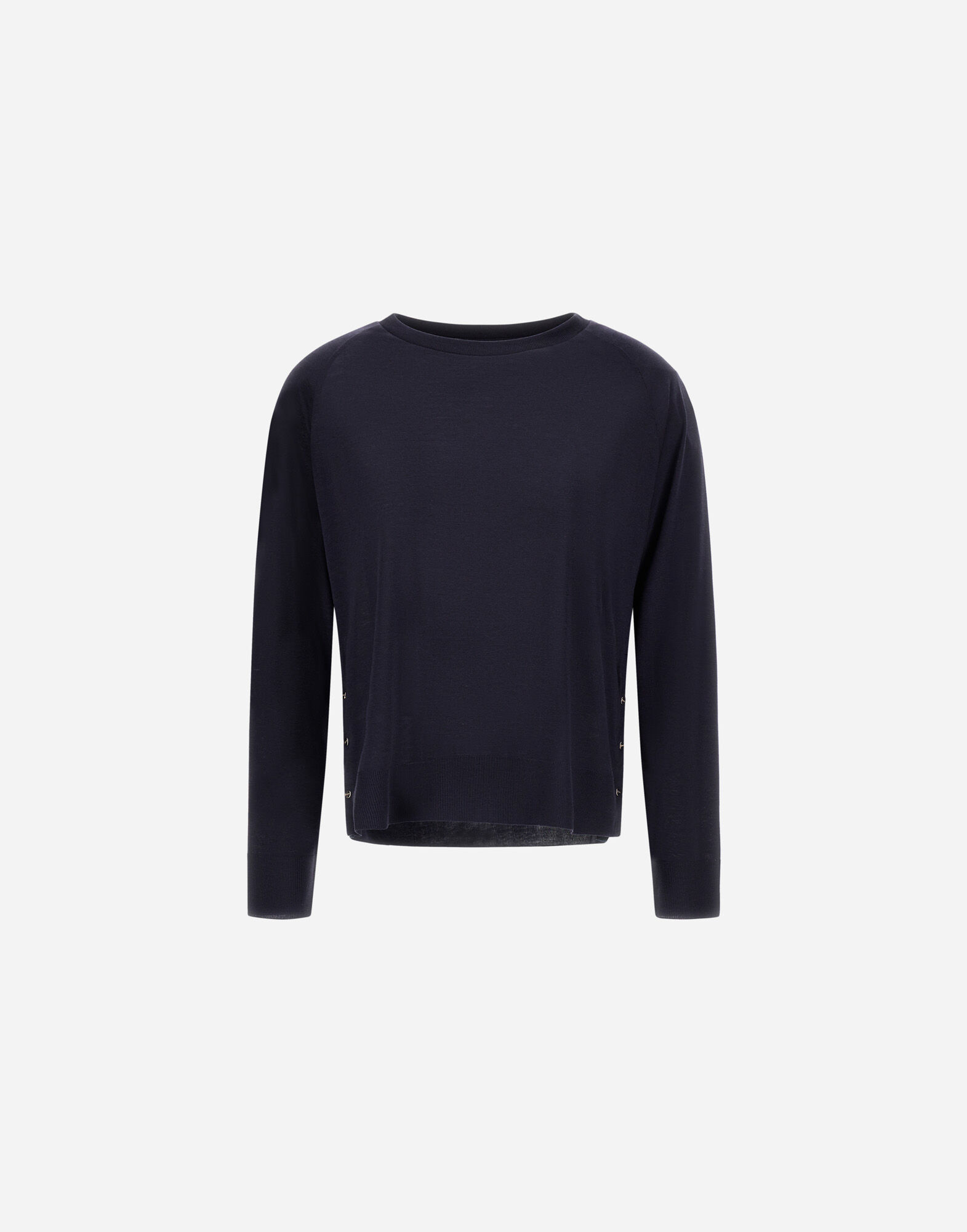 レディース グラムニットエフェクト ロングスリーブTシャツ ネイビー