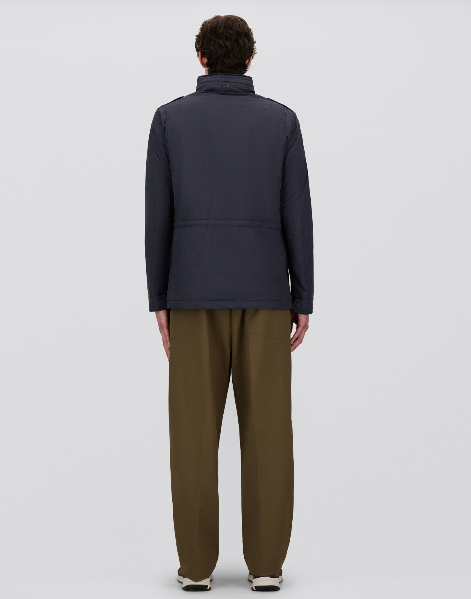 CRINKLE NYLON FIELD JACKET in Navy Blue for Men | Herno®