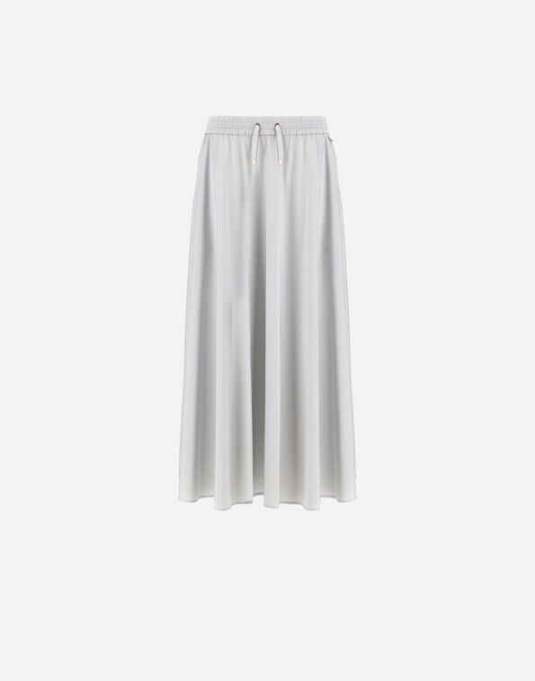 Herno RESORT SKIRT IN STRETCH MICROMODAL Pearl Grey GN00029DR12917S9404
