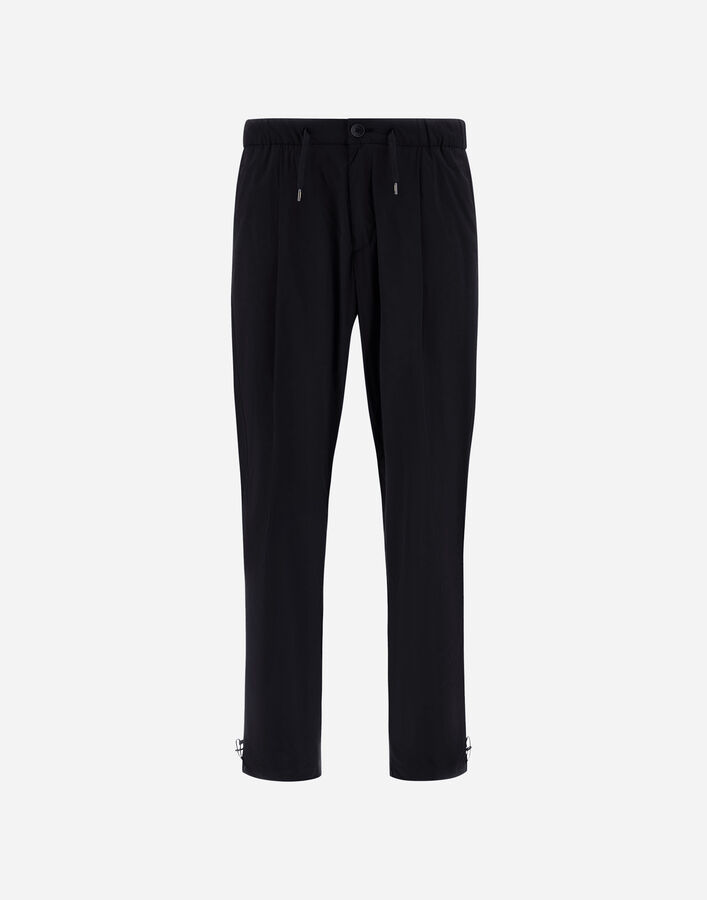 Herno RESORT TROUSERS IN LIGHTWEIGHT STRETCH NYLON Black PT00002UR12431SZ9300