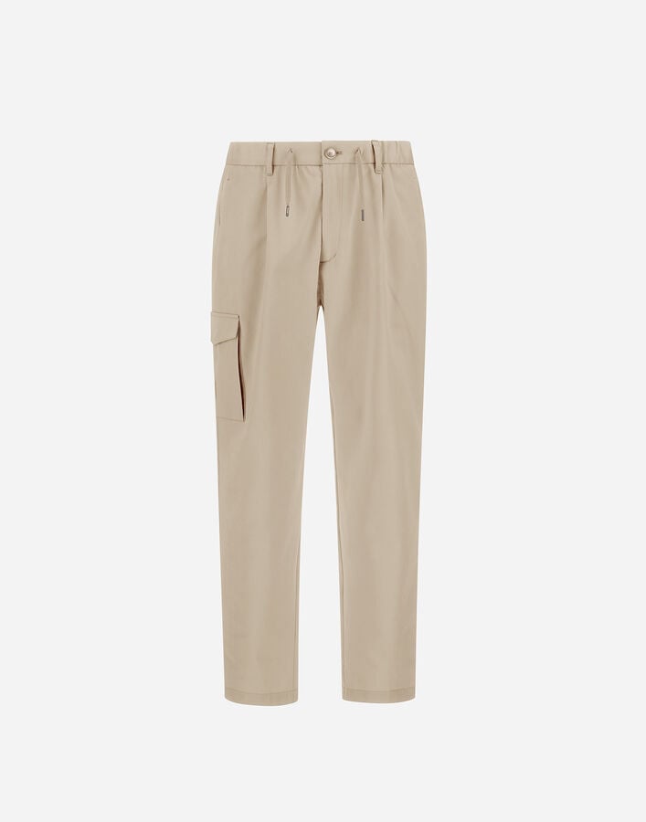 RESORT CARGO TROUSERS IN PURE COTTON Herno Herno RESORT CARGO TROUSERS IN PURE COTTON Natural PT00039UR132661100