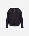 Herno NYLON JERSEY SWEATSHIRT Black JC000053U12588S9300