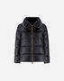 Herno JACKET IN NYLON ULTRALIGHT AND LADY ALTERNATIVE FUR Black PI001923D12017Z9300