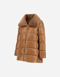 A-SHAPE JACKET IN NYLON ULTRALIGHT AND LADY ALTERNATIVE FUR Herno product thumbnail image view 2