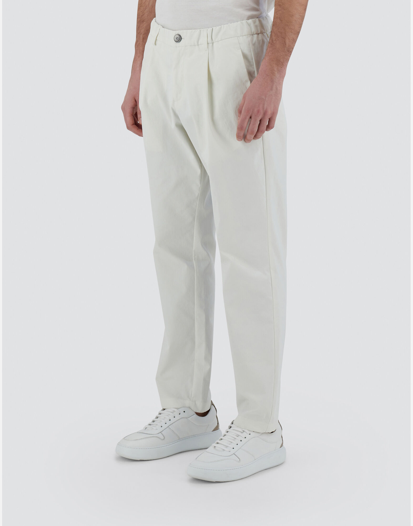 HERNO ヘルノ コットンフィールパンツ ホワイト