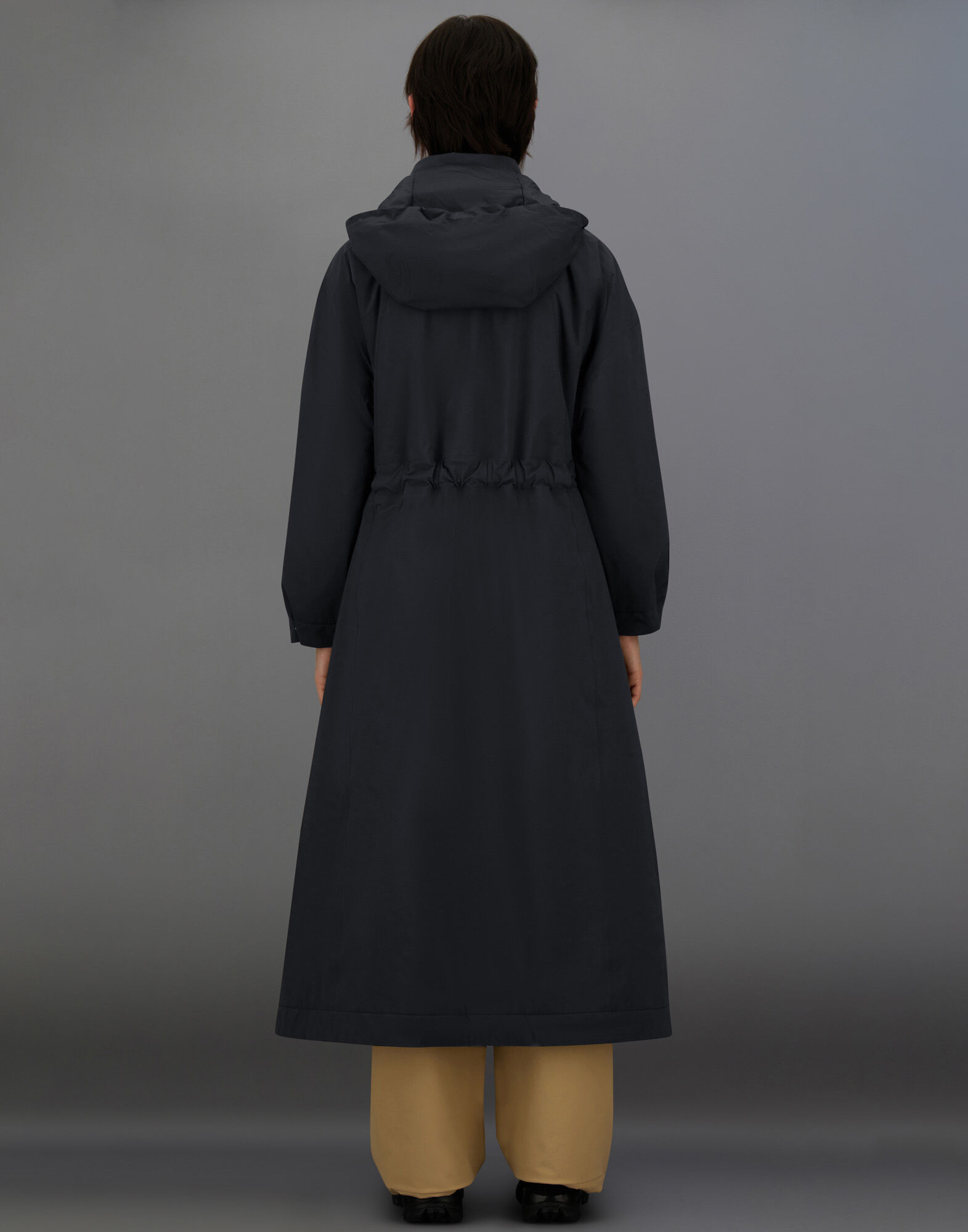 ラミナー 2レイヤーゴアテックス トレンチコート ブラック | Herno