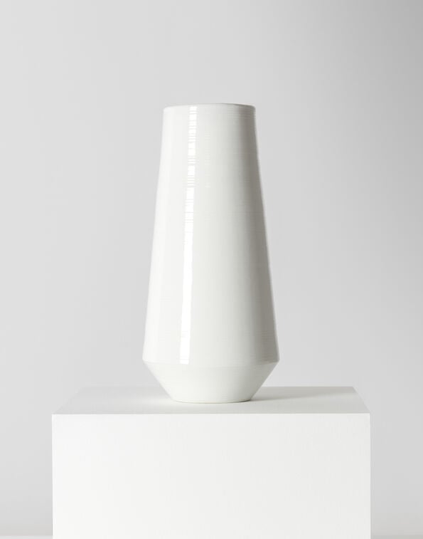 Herno MEDIUM CERAMIC FLOWER VASE White FLOWERMEDIUMCERAMICA011000