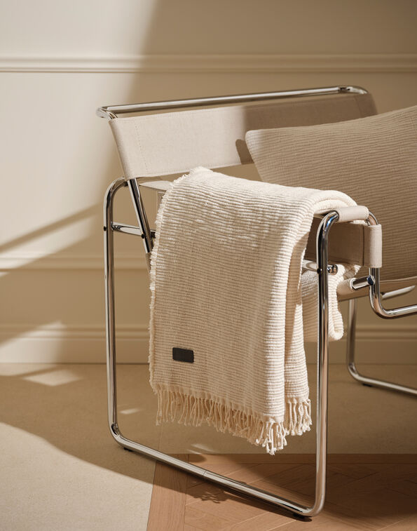 Herno HERNO HABITA BOUCL&Eacute; BLANKET Natural HOLIDAYBLANKETCOTONE011100