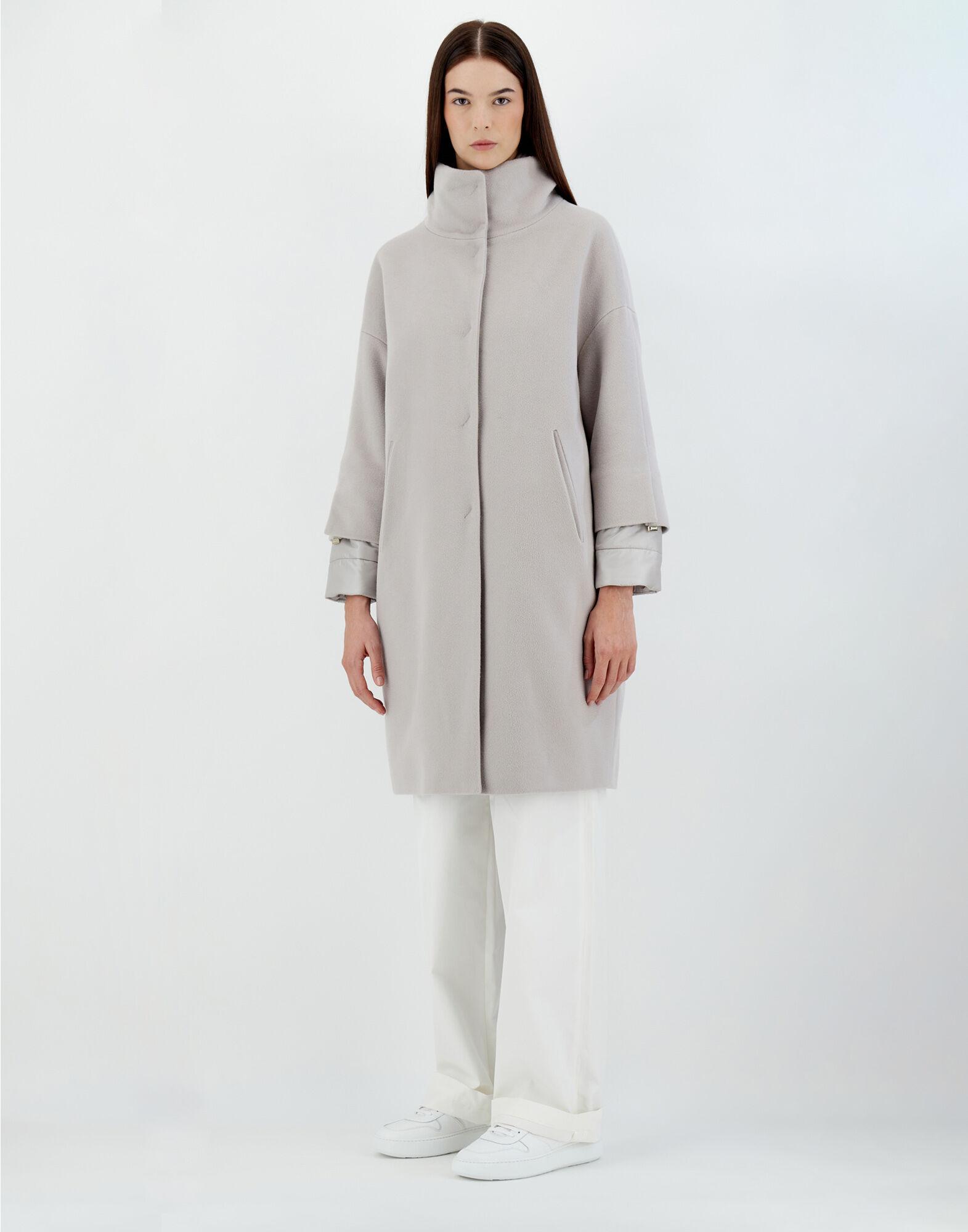 レディース BUSINESS CASHMERE & NYLON ULTRALIGHT コート