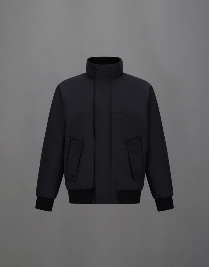 Herno LAMINAR BOMBER JACKET IN ORGANIC TECH Black GI00195UL128389300