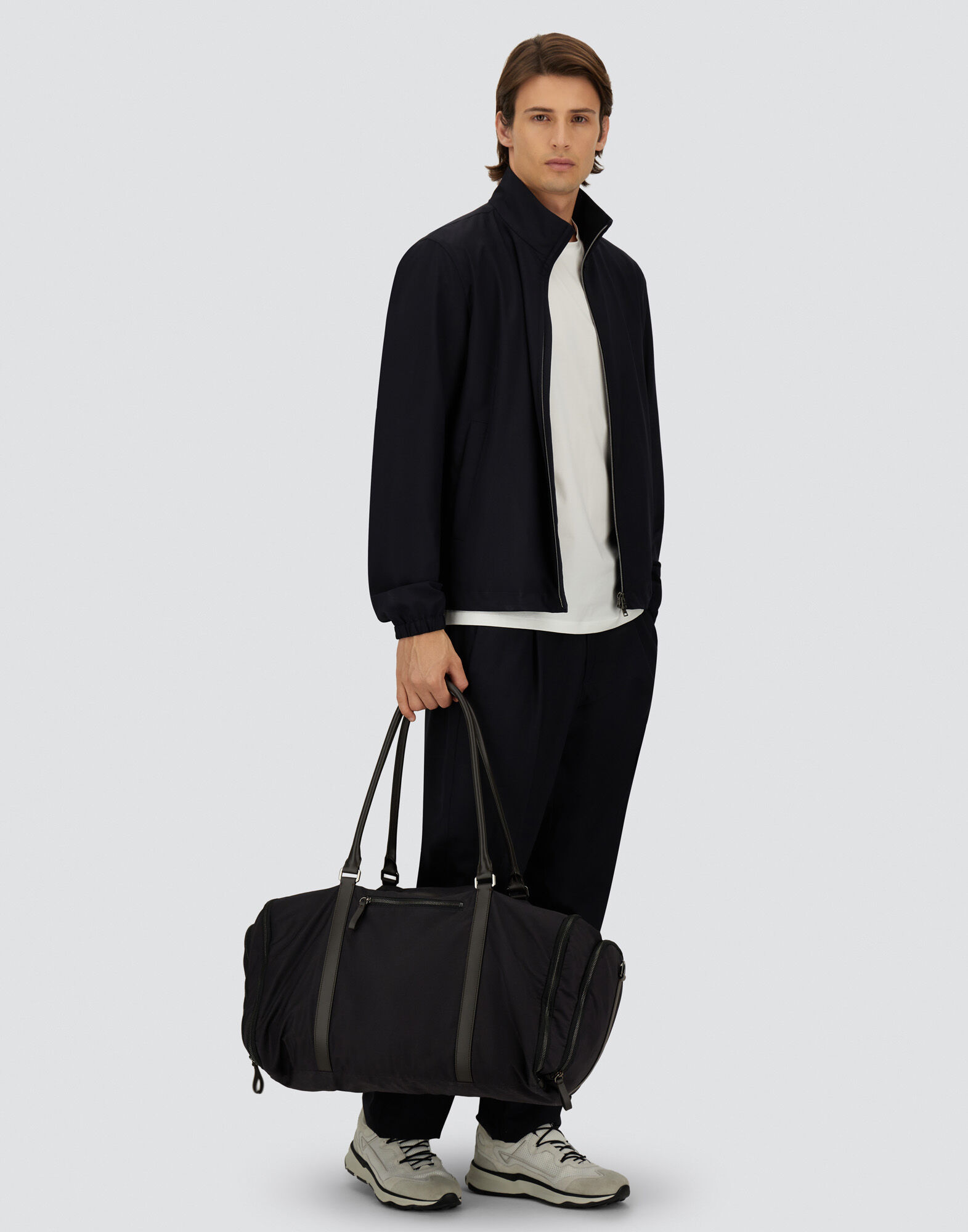 メンズ ライトストレッチウール ジャケット ネイビーブルー | Herno