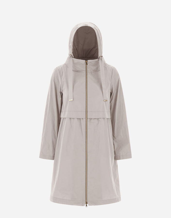 Herno NEW TECHNO TAFFETA LONG PARKA Pearl Grey GC000408D124839402