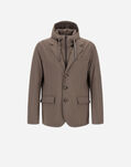 Herno RESORT STRETCH COMFORT NYLON BLAZER Dark Taupe GA00018UR12742S2700