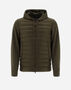 Herno BOMBER JACKET IN NYLON ULTRALIGHT & FLEECE Military Green PI001009U120177745