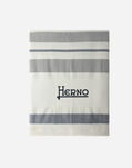 Herno RESORT BEACH TOWEL IN JACQUARD COTTON Blue/White TLM0002UR131999210
