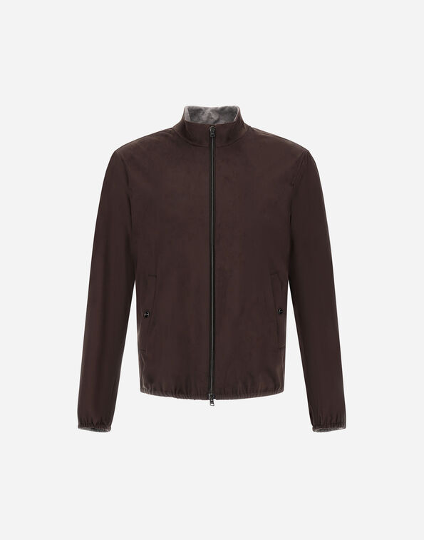Herno SUEDE EFFECT JACKET Dark Brown GI000657U124548993