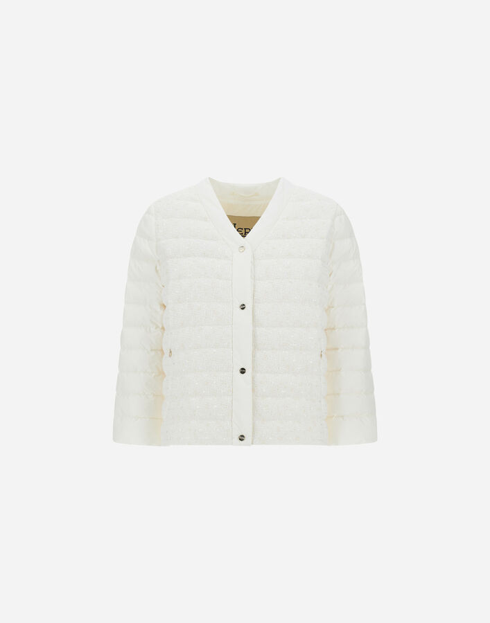 Herno CAPE IN 3D TWEED Ivory PI002212D132891200