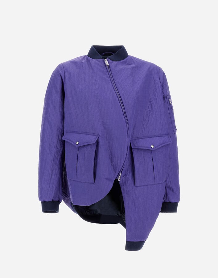 GLOBE BOMBER JACKET IN RECYCLED NYLON Herno Herno GLOBE BOMBER JACKET IN RECYCLED NYLON Purple GI000025X127324705