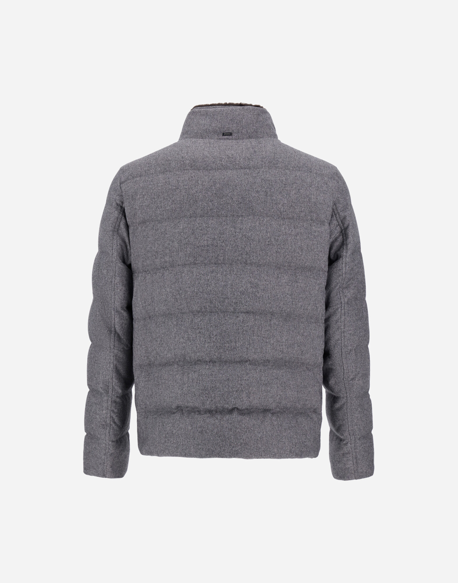 メンズ カシミアシルク&モノグラム ジャケット グレー | Herno® (ヘルノ)