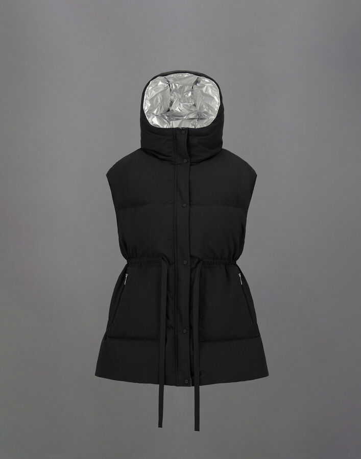LAMINAR CRINKLE METALLIC GILET Herno Herno LAMINAR CRINKLE METALLIC GILET Black PI00381DL128399300