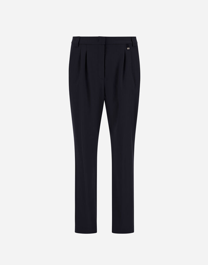 FLUID WOOL TROUSERS Herno Herno FLUID WOOL TROUSERS Navy Blue PT000166D334539200