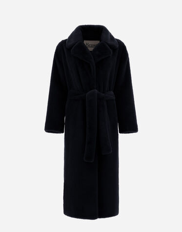 レディース ロングソフトコート ブラック | Herno® (ヘルノ) 