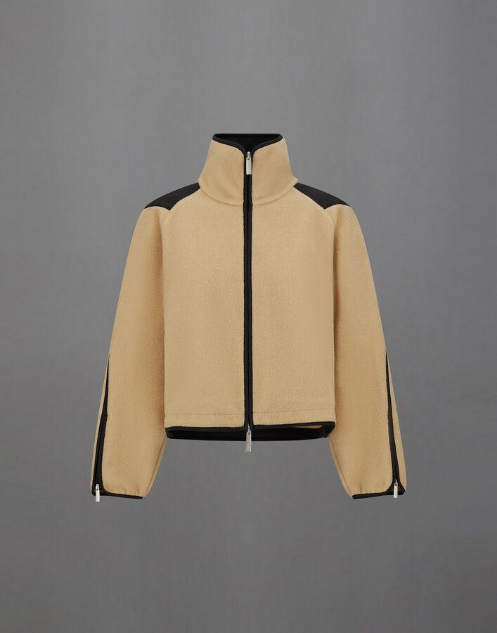 Herno LAMINAR POLAR FLEECE AND EXTRA LIGHT STRETCH PADDED SWEATSHIRT Camel JC00025DL500822154