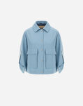 Herno VISCOSE-EFFECT SHACKET Light Blue GI000267D126079024