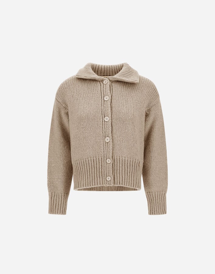 CARDIGAN IN BLOWN ALPACA WOOL Herno Herno CARDIGAN IN BLOWN ALPACA WOOL Chantilly MC000187D703081985