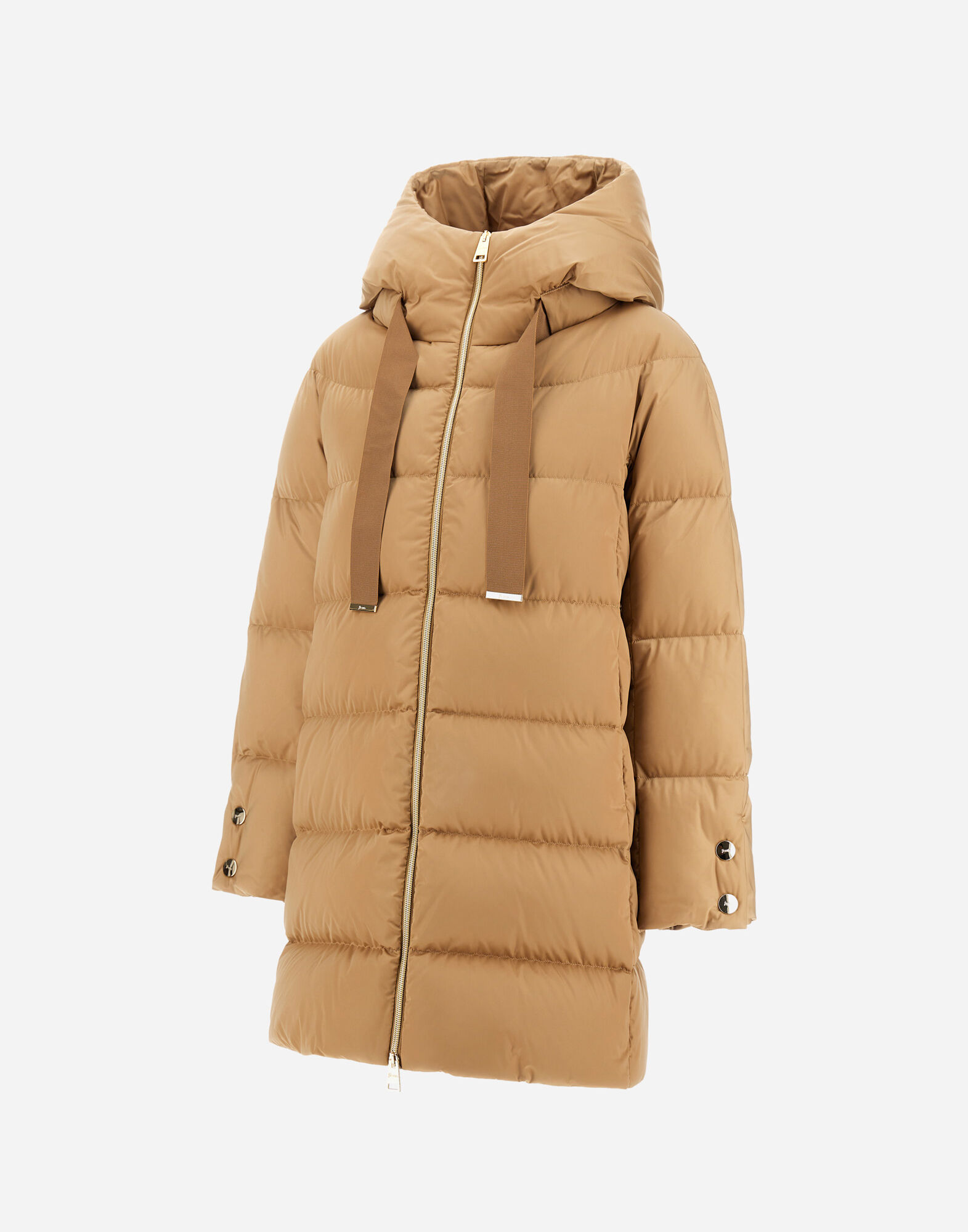 レディース サテンAラインコート キャメル | Herno® (ヘルノ)