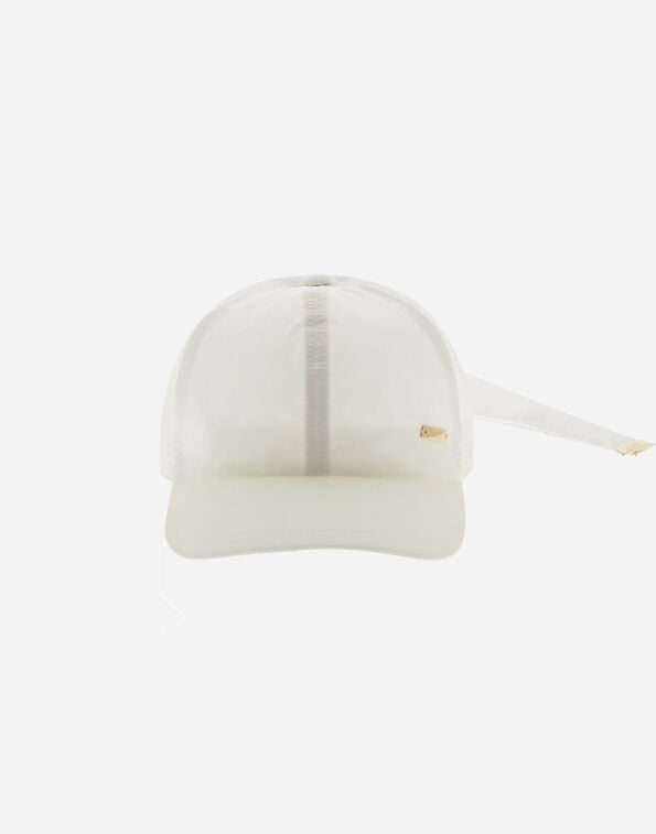 Herno BASEBALL CAP IN NEW TECHNO TAFFETA White BER00063D12483Z1000