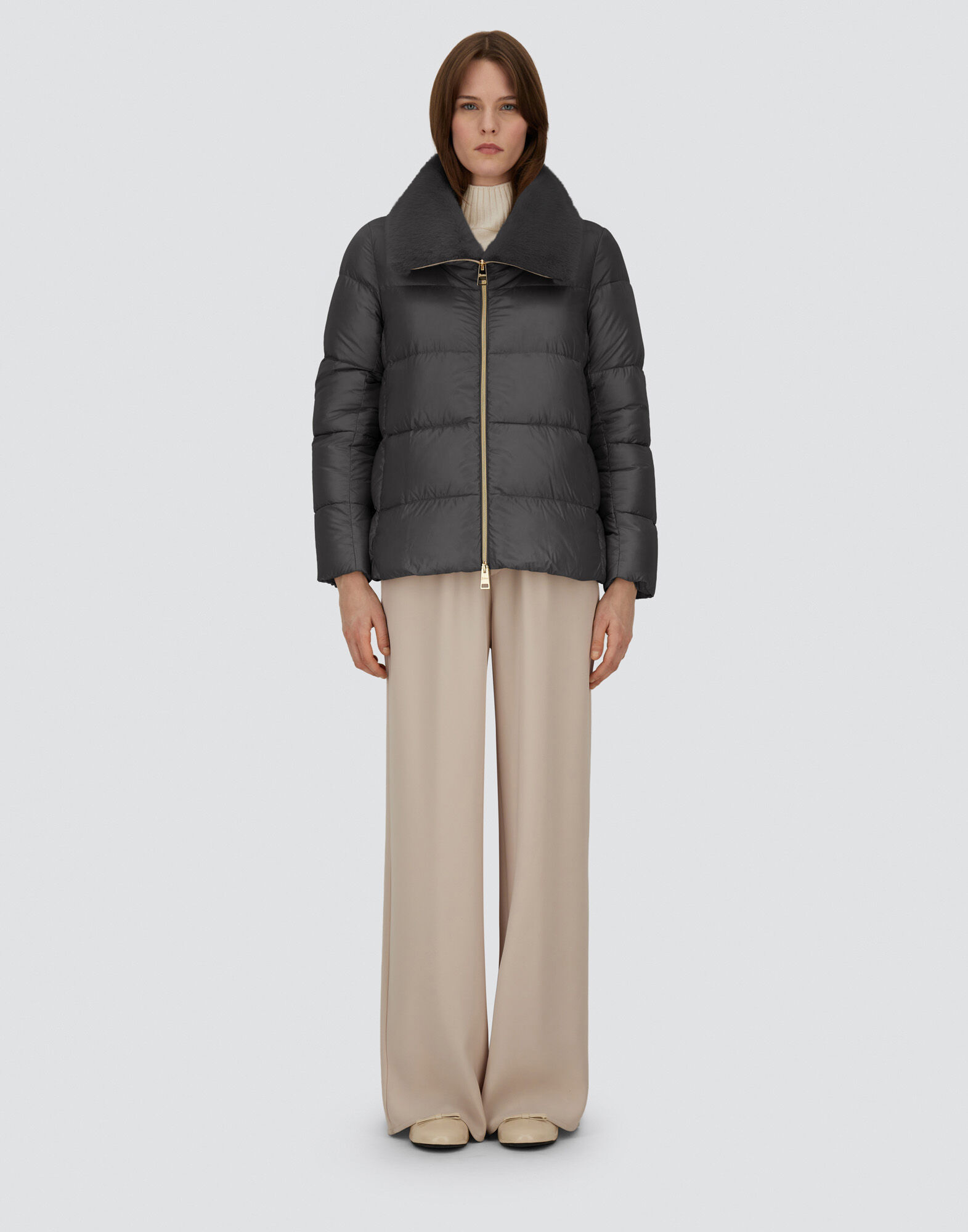 レディース ナイロンウルトラライト＆ニューレディフェイクファー