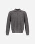 Herno POLO SHIRT IN COB STITCH ALPACA WOOL Grey MPL00004U703129460