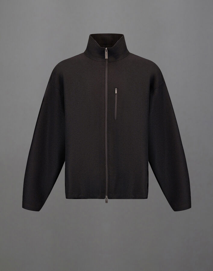 Herno LAMINAR JACKET IN COMPACT WOOL Grey GI00234UL335379442