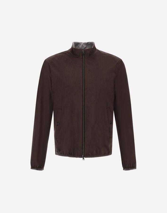 Herno SUEDE EFFECT JACKET Dark Brown GI000657U124548993