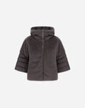 CAPE IN SATIN AND LADY ALTERNATIVE FUR Herno product thumbnail image view 1