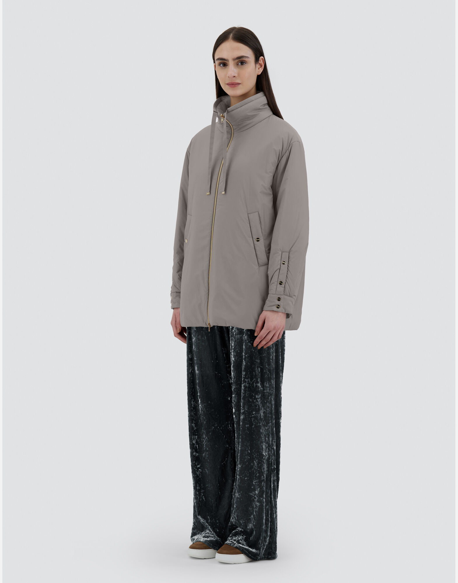 【HERNO】ヘルノ エコアージュ Aシェイプ コート レディース エコアージュ Aシェイプコート キャメル | Herno